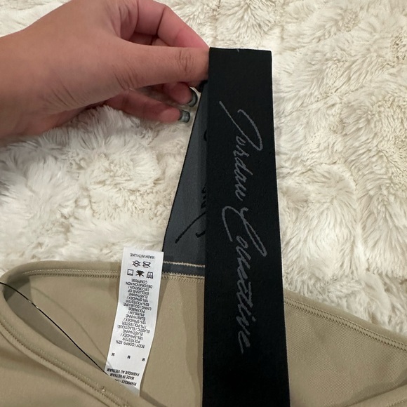 NWT Tan Medium Nike SportsBra from the Jordan Collection with unique straps - Picture 6 of 10